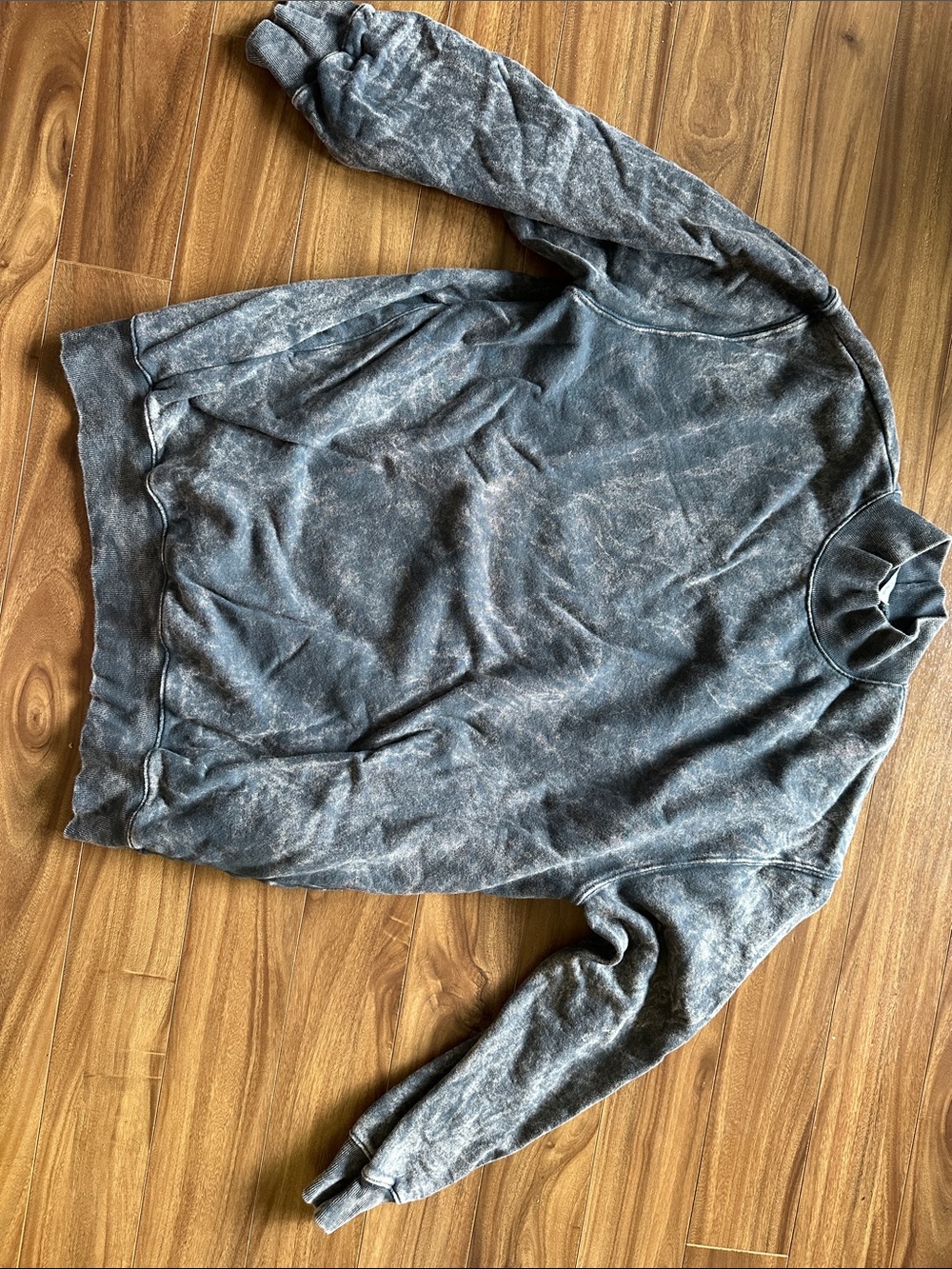 emory park Washed Charcoal Sweatshirt - Dark Gray